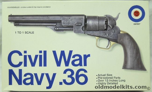 Entex 1/1 Civil War Navy .36 - Colt Model 1855 Revolver, 8006 plastic model kit